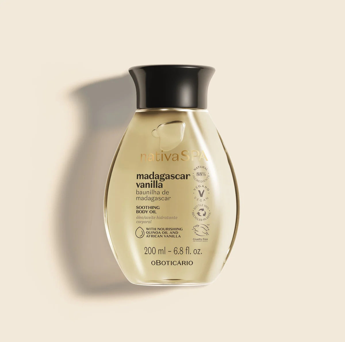 Huile corps à la Vanille de Madagascar Nativa SPA - 200 ML