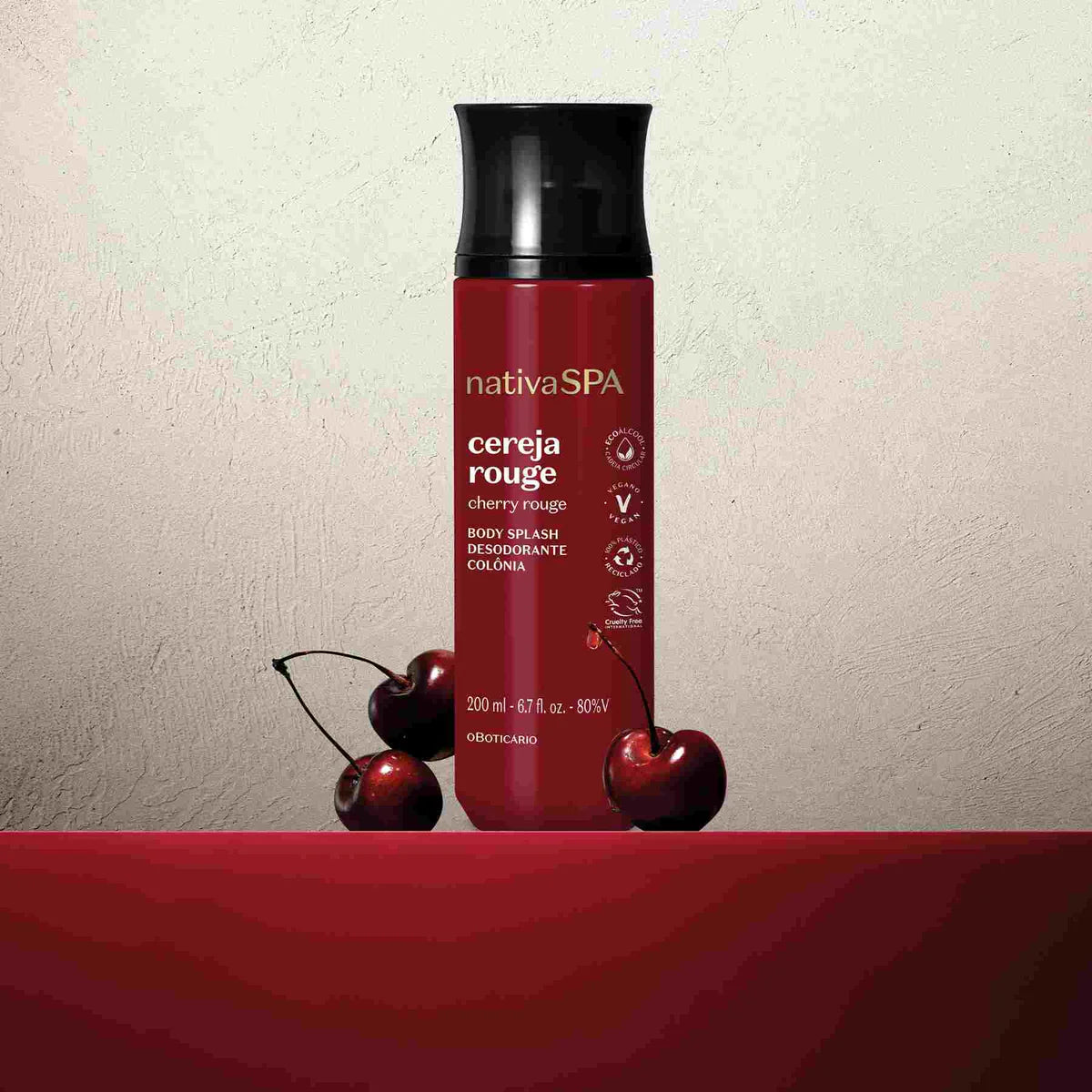 Body Splash Cerise rouge Nativa SPA - 200 ML